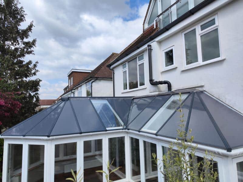 8 Grey standard with glass after